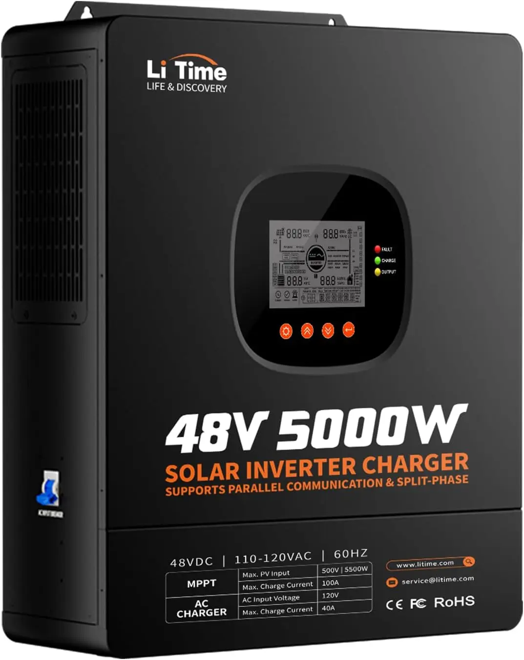 Parallel Solar Inverter 48V 5000W Mppt - Инвертор LiTime 5000 Вт с чистой