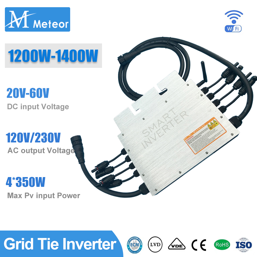 Micro Inverter 1400W Solar Grid Tie - 1200 Вт 1400 Вт Микроинвертор с