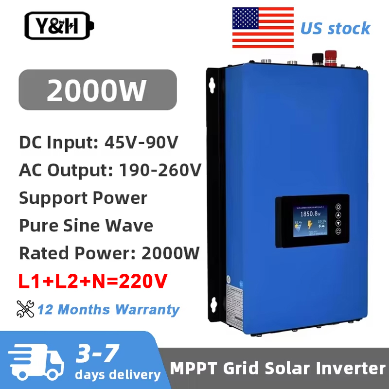 Y&H 2000 Вт MPPT инвертор солн – обзор и цена Grid Tie Inverter Limiter 2000W