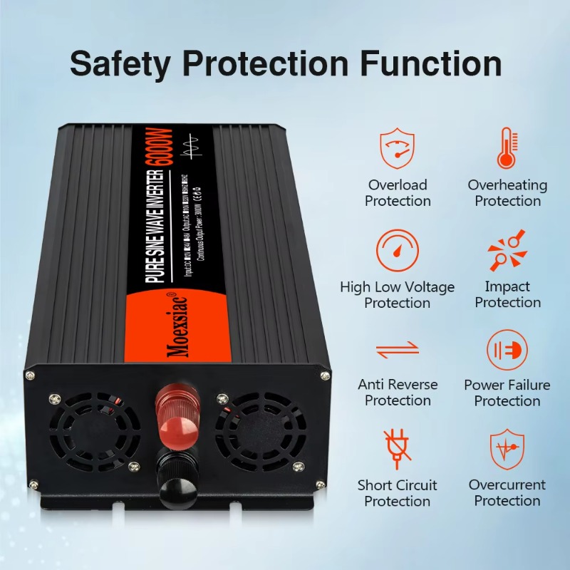 Солнечный инвертор Moexsiac с  – обзор и цена Pure Sine Wave Inverter 5000W 48V 220V
