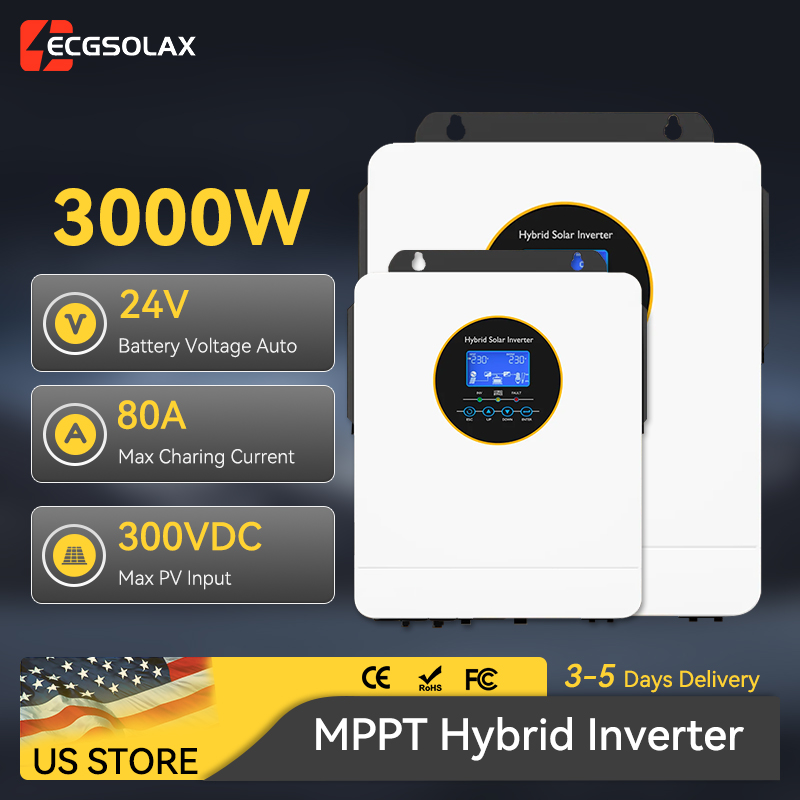 Гибридный солнечный инвертор E – обзор и цена Inverter Pure Sine Wave 60Hz 120V 3000W