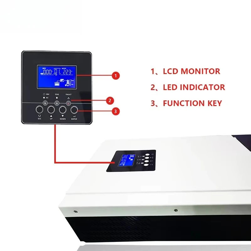 Гибридные солнечные инверторы  – обзор и цена Parallel Solar Inverter 48V 5000W Mppt