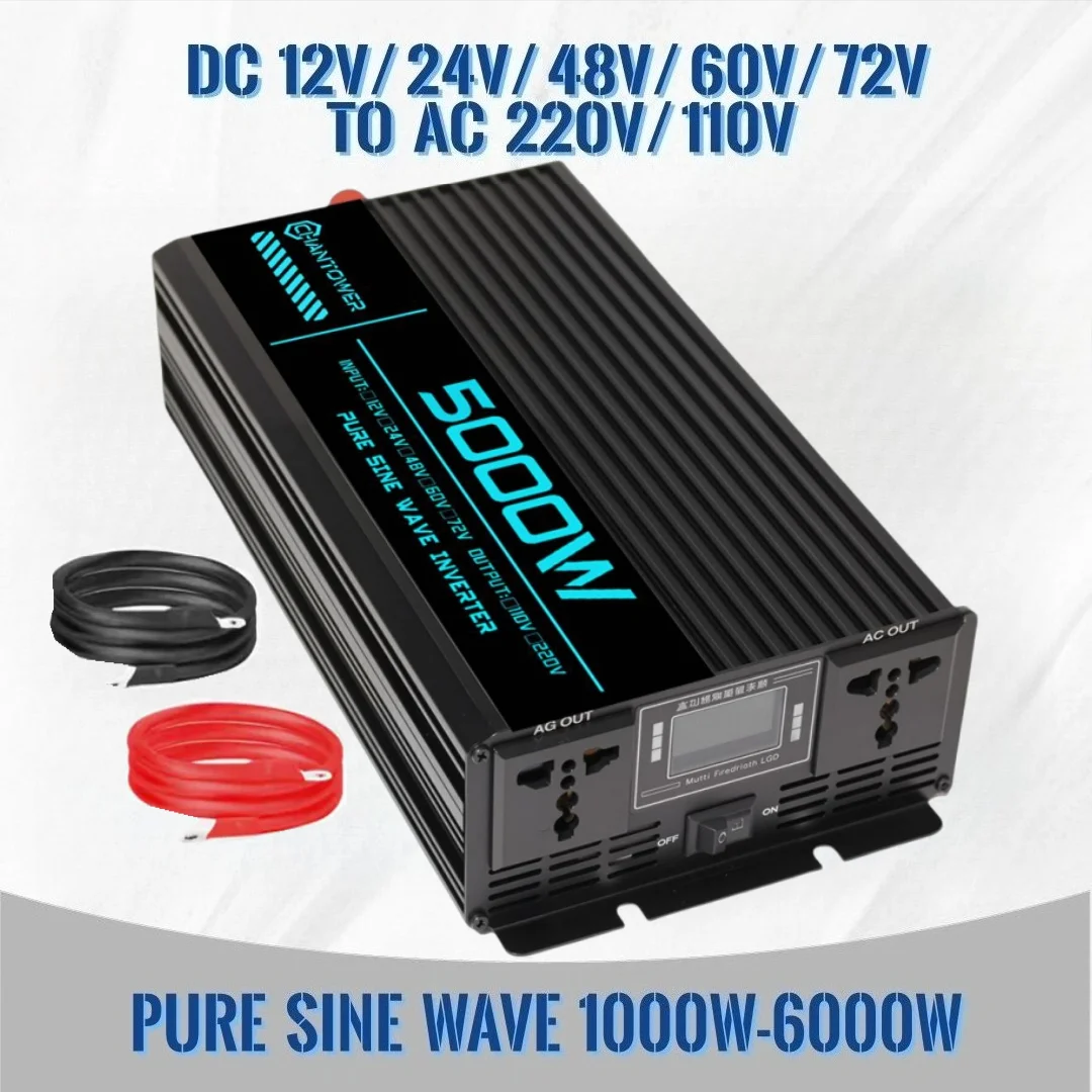 Инвертор с чистой синусоидальн – обзор и цена Pure Sine Wave Inverter 5000W 48V 220V