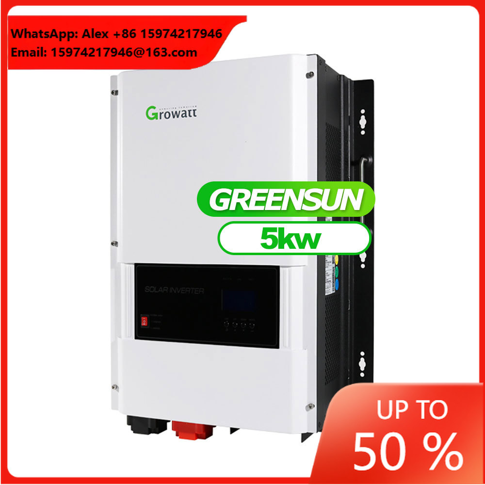 Гибридный инвертор Growatt для – обзор и цена Off Grid Solar Inverter 48V 6000W