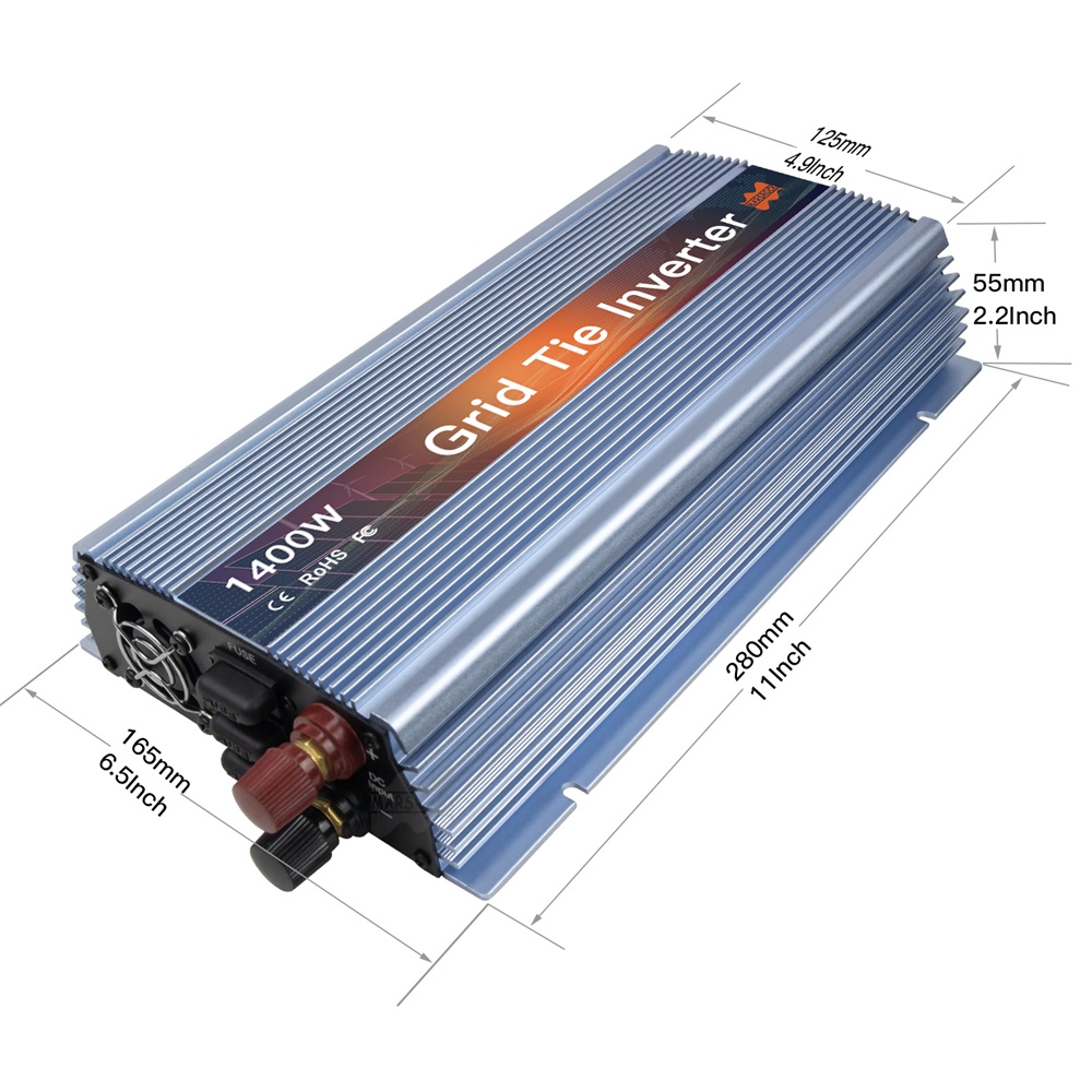 1400 Вт сетчатый микро-инверто – обзор и цена Micro Inverter 1400W Solar Grid Tie