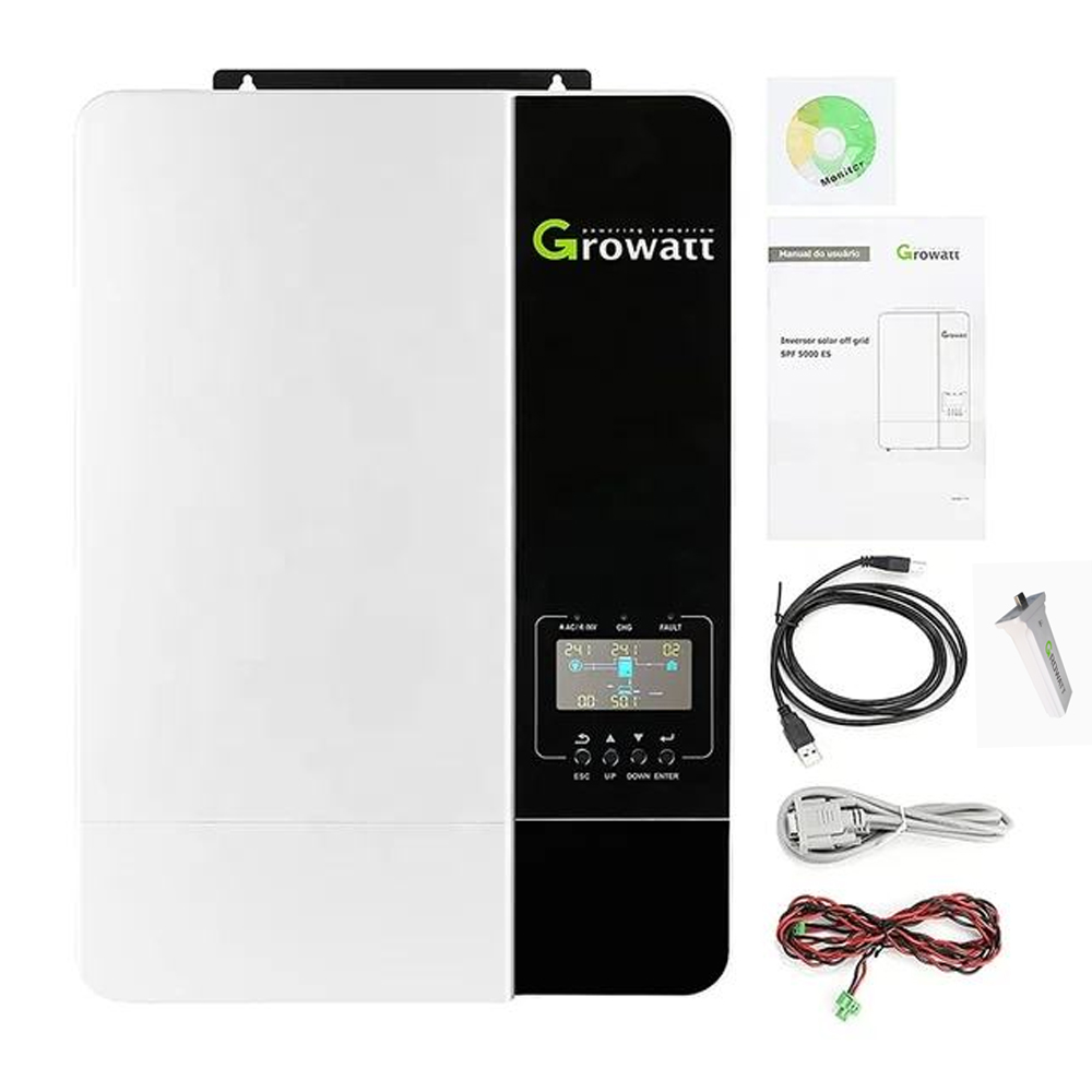 Солнечный инвертор Growatt 48  – обзор и цена Off Grid Solar Inverter 48V 6000W