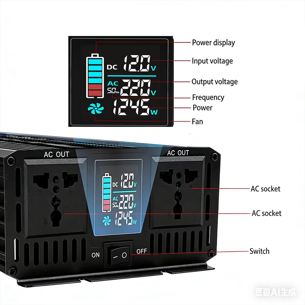 Инвертор чистой синусоиды DC 1 – обзор и цена Pure Sine Wave Inverter 5000W 48V 220V
